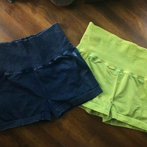 Free People Good Karma Running Shorts (Set of Two)